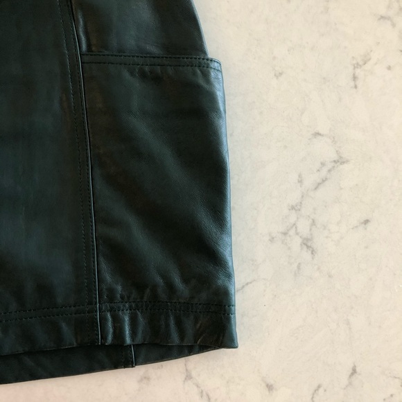 Marc by Marc Jacobs Green Leather Mini Skirt 💚 - Picture 5 of 7